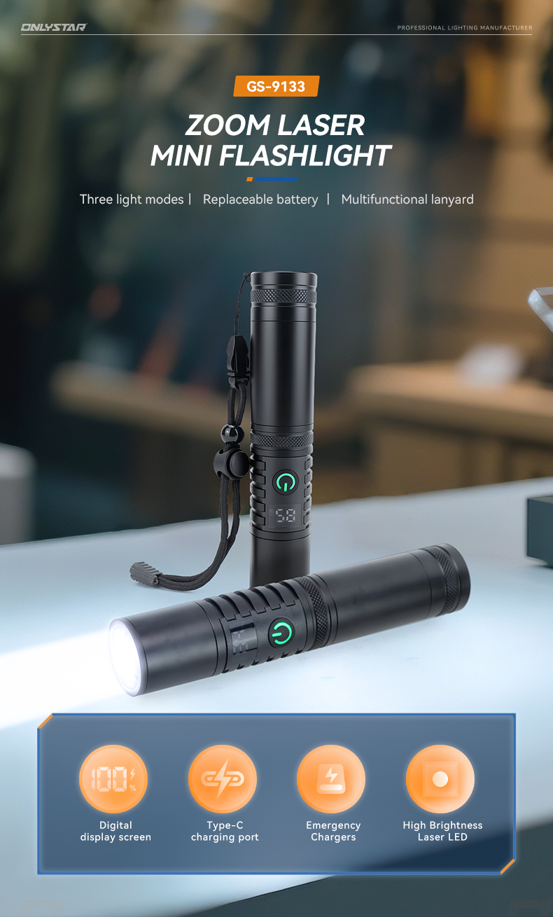 Zoomable Searching Torch LED