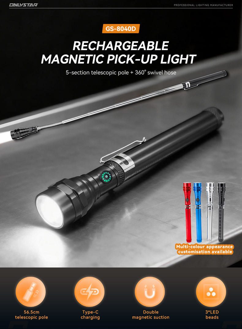 luz de herramienta recargable
