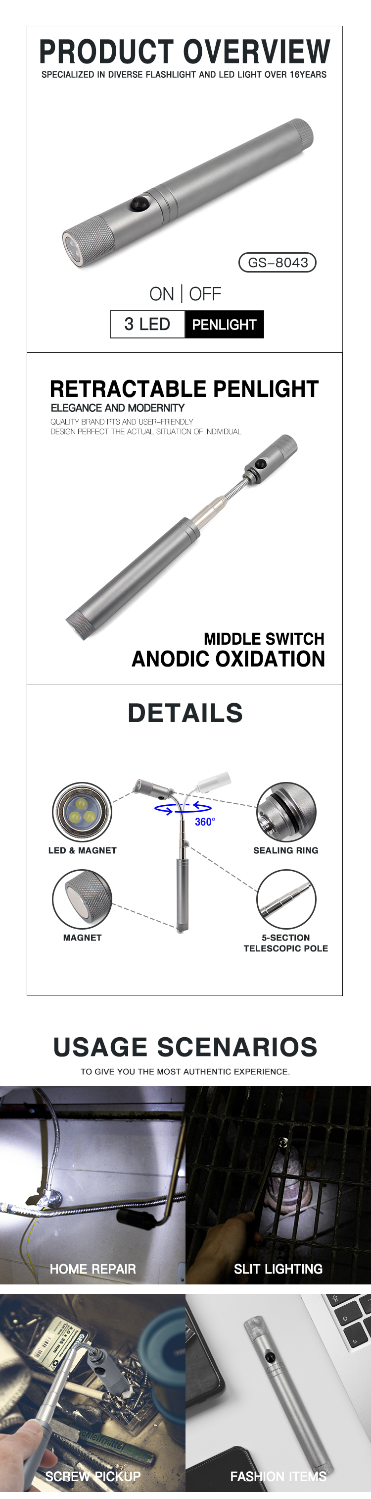 Led Multi Tool Flashlight