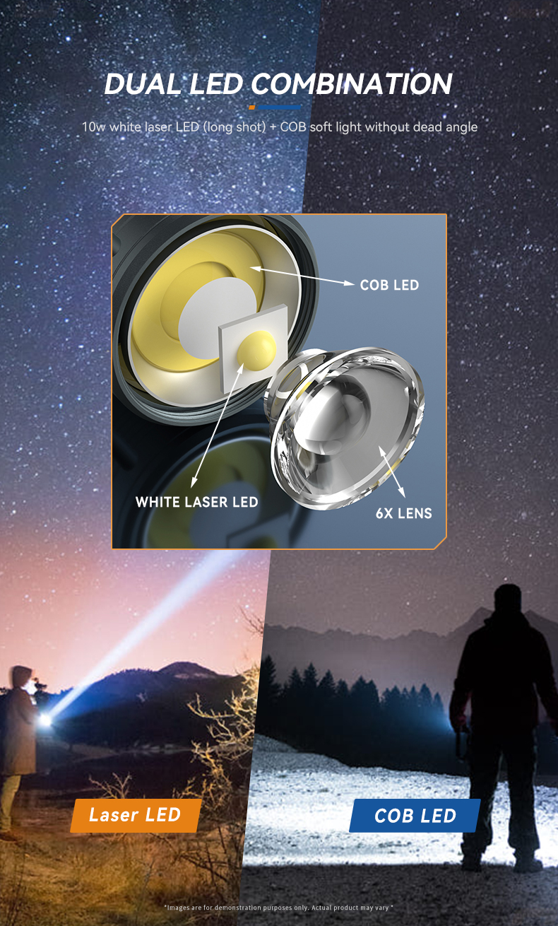 led camping flashlight torch