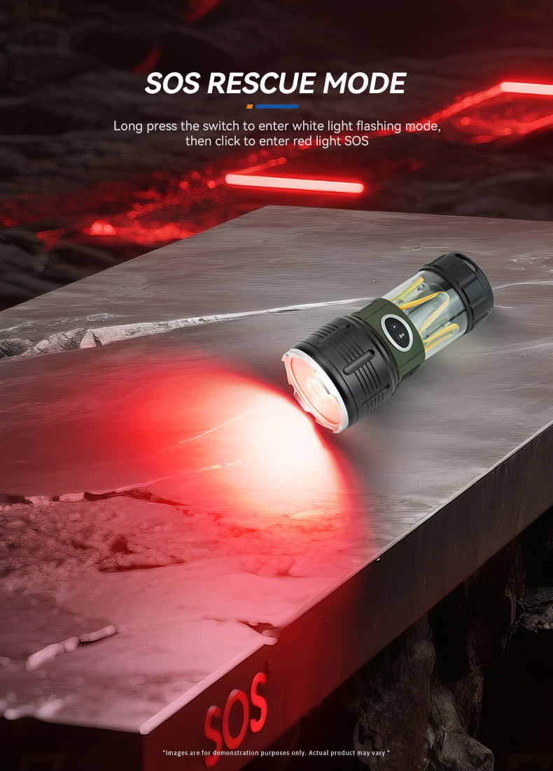 rechargeable led camping flashlight