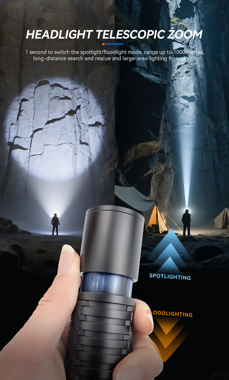 zoomable searching torch led