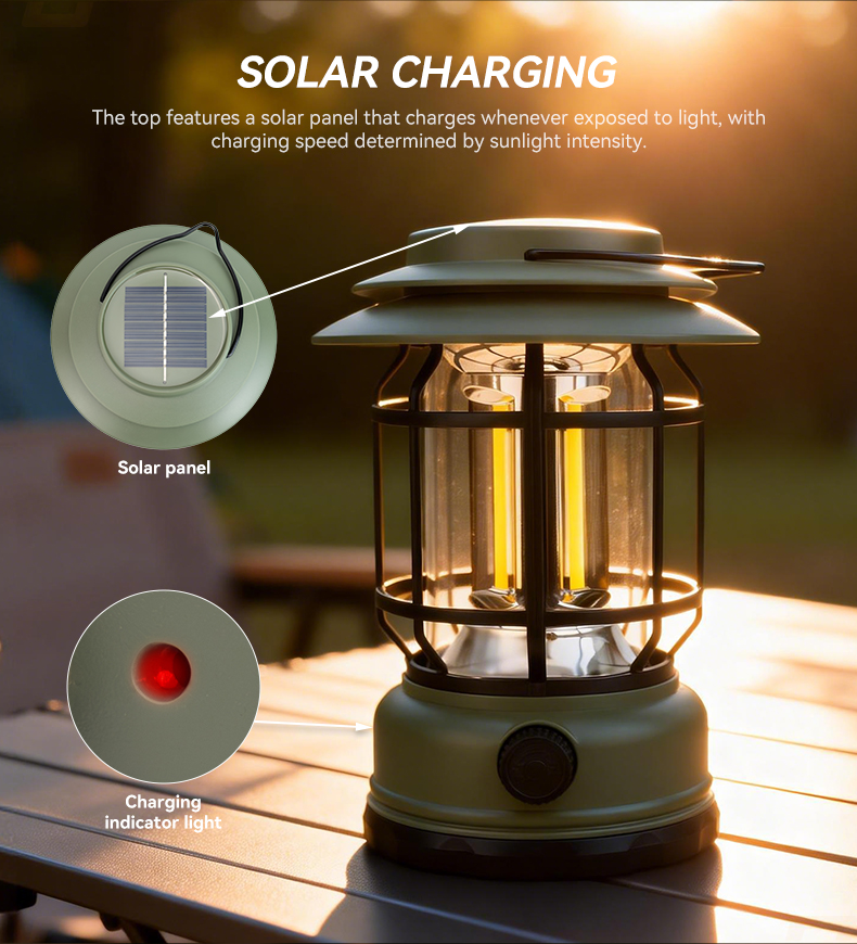 stepless dimming led camping lamp