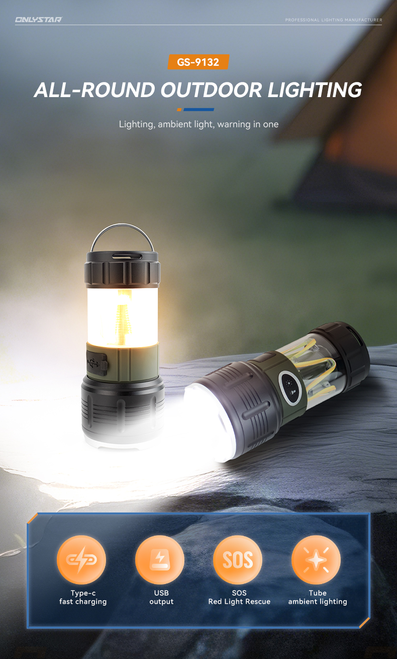 Outdoor Led Camping Flashlight