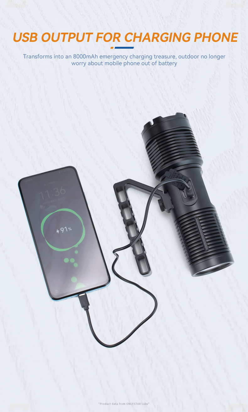 rechargeable tactical flashlight