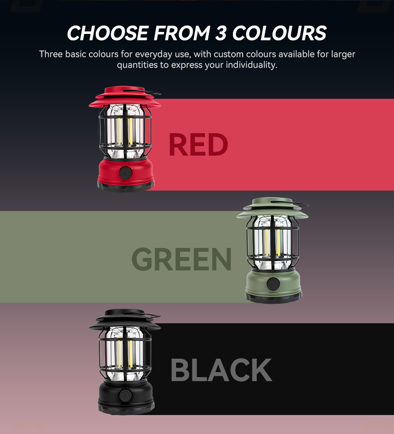 stepless dimming led camping lamp