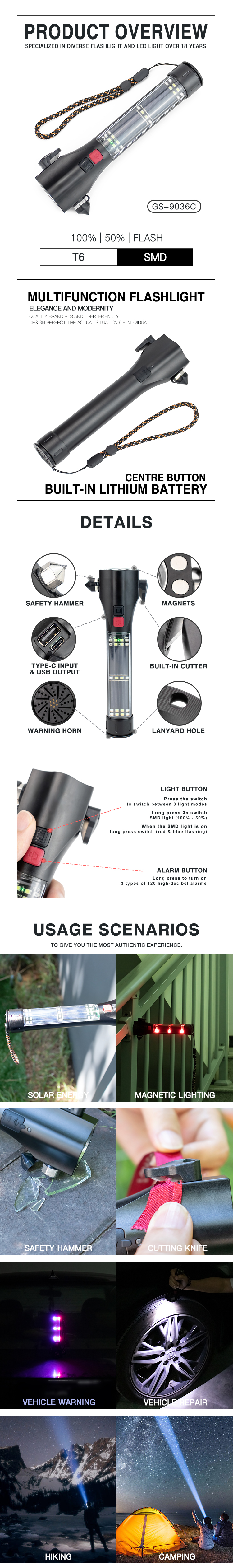 Emergency Flashlight LED