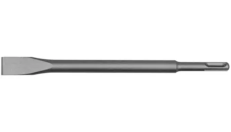 SDS-PLUS CHISEL, FLAT HEAD, ROUND SHANK