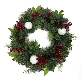 2 FT 60 CM Customized New Style Artificial Christmas Wreath Decoration