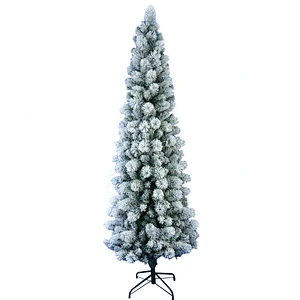 Kaufen Sie den 180 cm großen, schneebedeckten Bleistift-Weihnachtsbaum von Trendy Tree. Schlanke, platzsparende künstliche Kiefer mit Metallständer, realistischem Schneefinish und langlebiger Konstruktion. Perfekt für Heim-, Büro- und Feiertagsparty-Dekorationen.