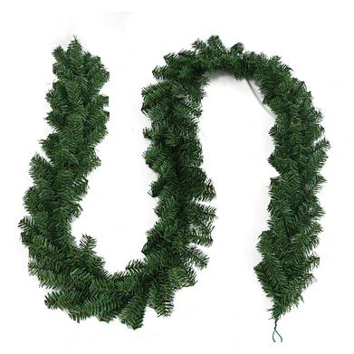 Manufacturer 9FT Christmas Desk Decorations LED Lights Inside New Handmade Customized Christmas Garland