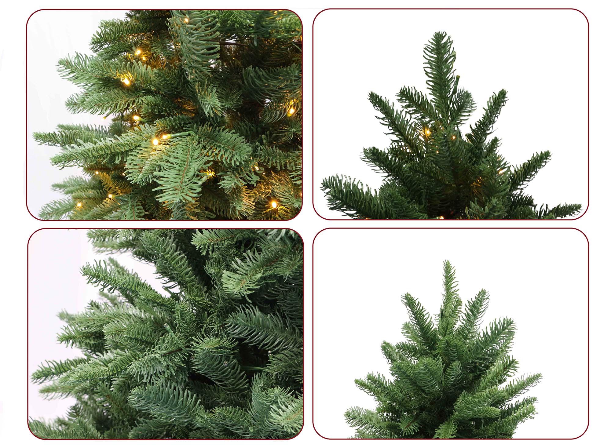 Vorbeleuchteter rotierender Weihnachtsbaum mit 8-Funktions-LED-Lichtern, Musikfunktion und Fernbedienung, realistische künstliche Kiefer für festliche Weihnachtsdekoration