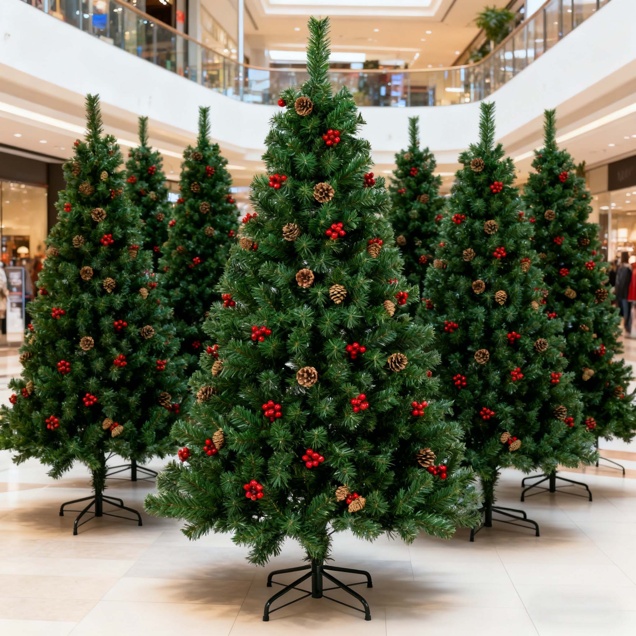As a sustainable alternative to fresh pine trees, artificial Christmas trees are reusable year after year, reducing waste while preserving the magic of Christmas traditions.