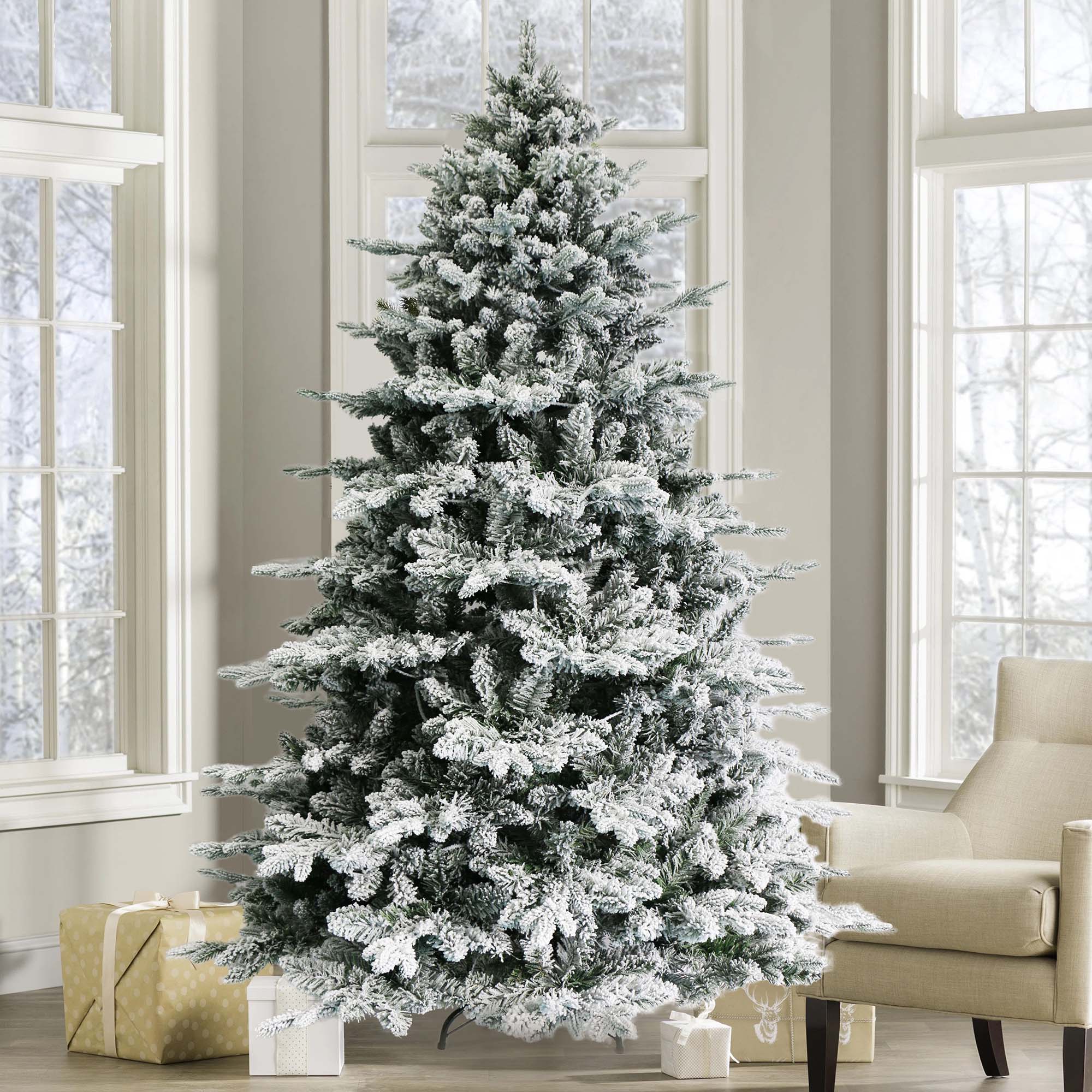 Kaufen Sie Trendy Tree 6,5 Fuß beflockter Weihnachtsbaum TCH43260-670L. Realistischer PVC/PE-Klappbaum mit warmen LED-Lichtern. Hochwertige Weihnachtsdekoration. OEM/ODM.