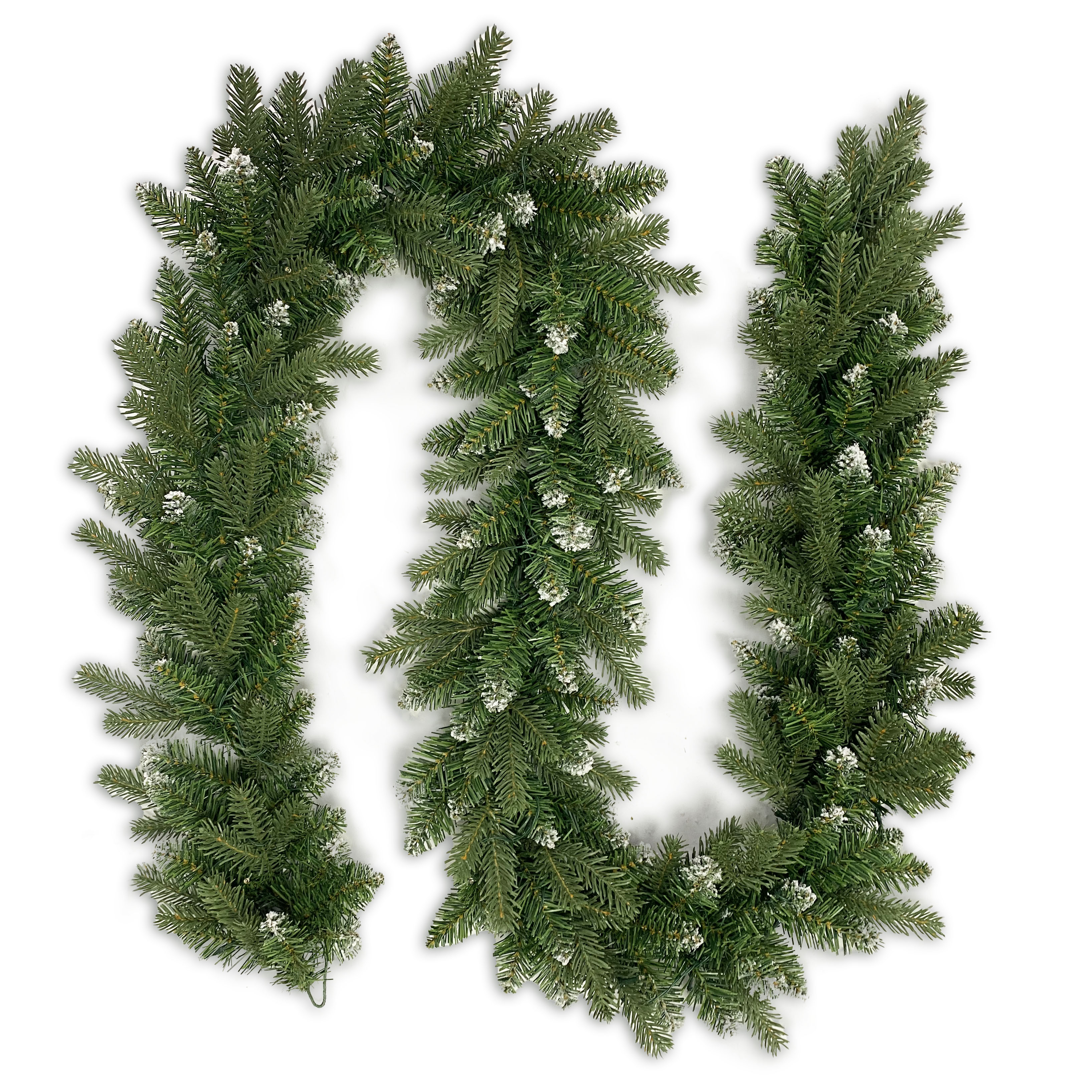 LED-beleuchtete Weihnachtsgirlande, PE+PVC-Konstruktion, umweltfreundlich und animiert. Innen-/Außenbereich, grün, anpassbares Logo. Mindestbestellmenge 300 Stück, Versand von Yantian. Perfekt für Weihnachtsdekorationen mit langlebigem, festlichem Design.