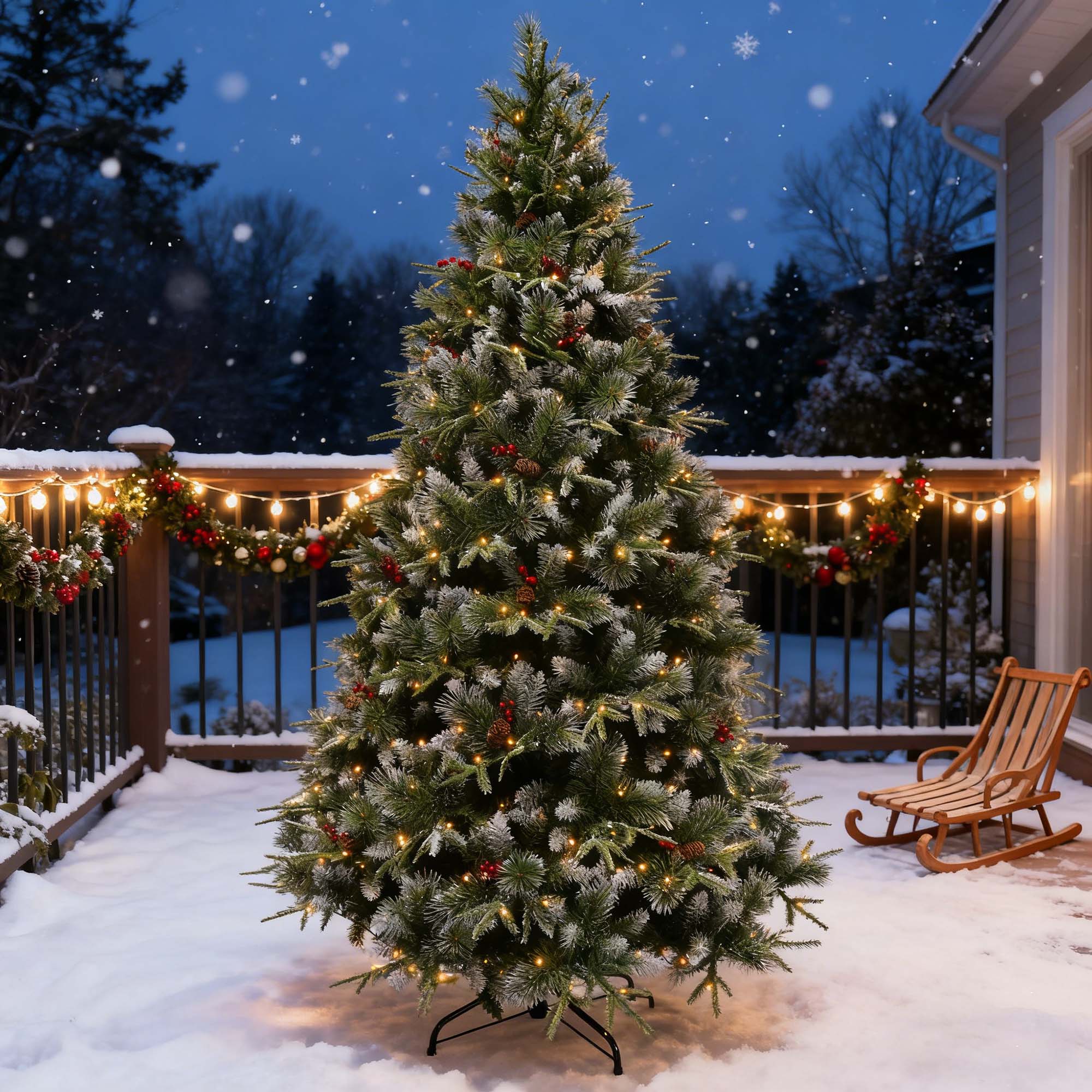As a sustainable alternative to fresh pine trees, artificial Christmas trees are reusable year after year, reducing waste while preserving the magic of Christmas traditions.