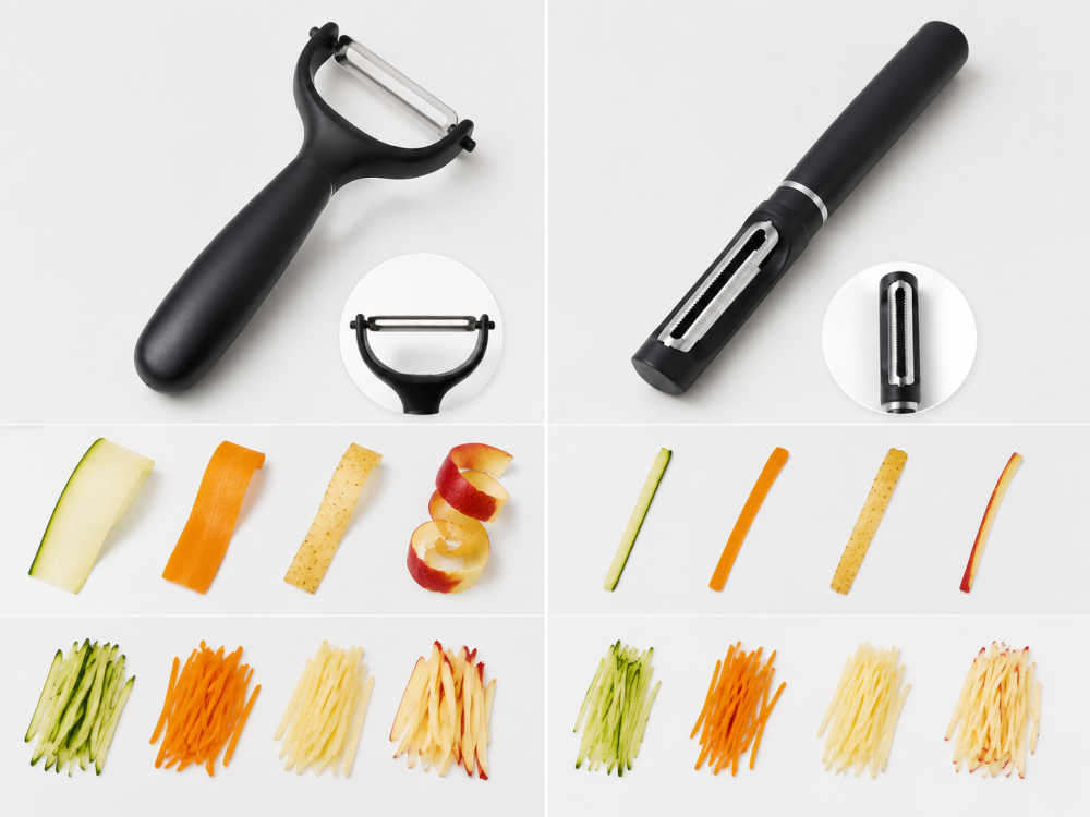 y peeler vs swivel peeler comparison