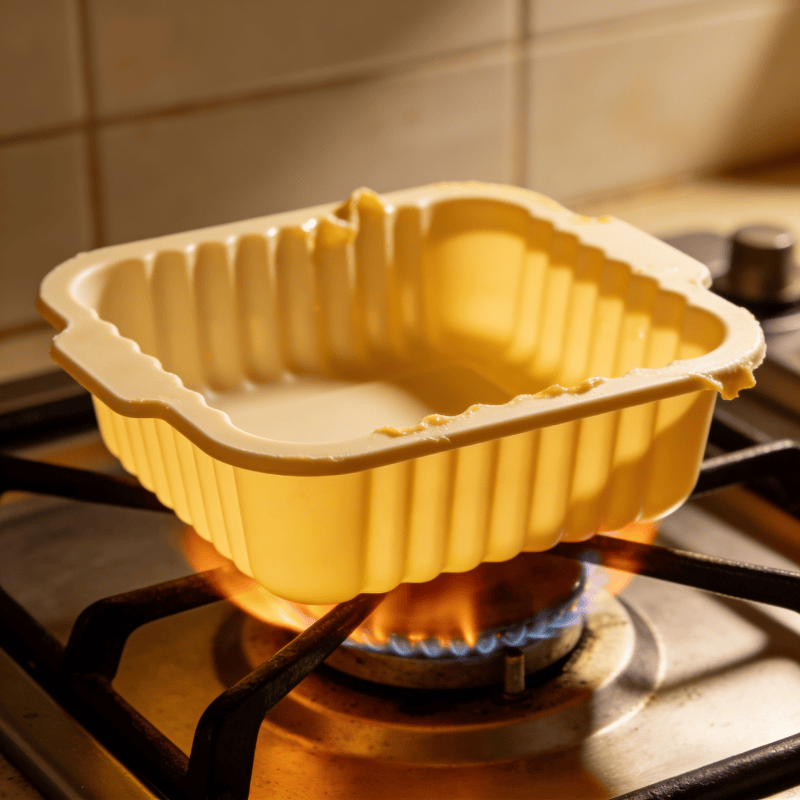 Silicone bakeware safe temperature resistance illustration