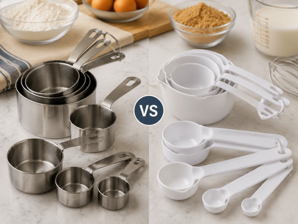 stainless steel measuring cups vs plastic measuring cups