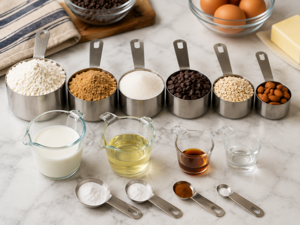 measuring cup sizes for baking guide