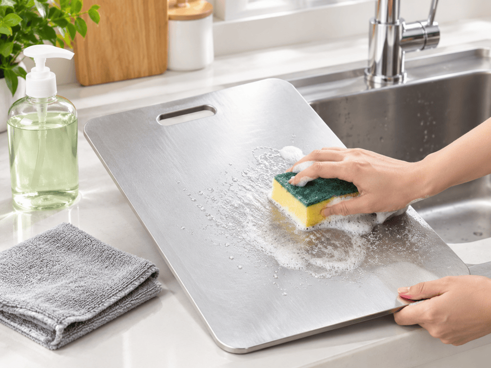 How to clean and maintain an aluminum cutting board