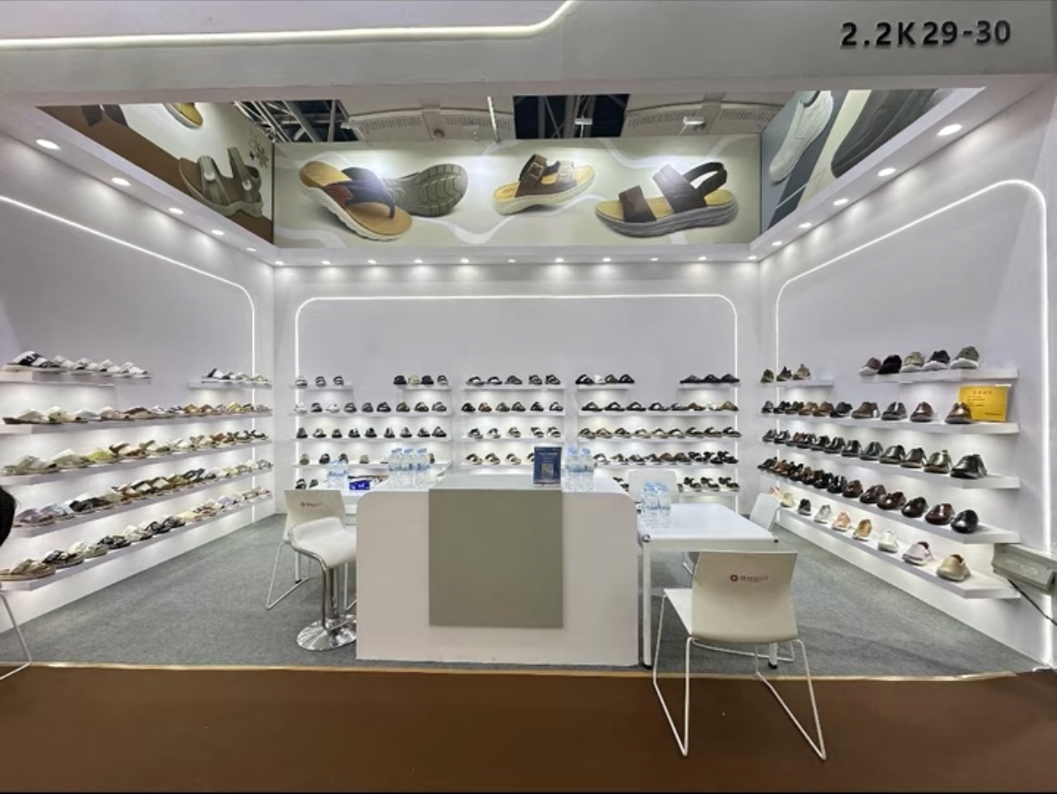 JIJIA Shoes Booth 2.2K29-30 at 136th Canton Fair - Custom Arabic Sandals & Footwear Collection