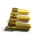 Custom CNC Machined Brass Dowel Pins M5 Inner Thread High Precision Drilling Knurled Component Industrial Machinery