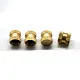thread knurled brass nuts