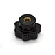 Black Plastic Star Knob Nut with Brass Threaded Insert for Machinery Equipment Adjustment