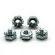 Zinc Plated Steel Hex K Type Serrated Locking Nut DIN931/DIN985 Class 4 for Pipe Nipple Gas Installation
