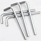 L-Type Hexagon Allen Key 1.5mm 2mm 3mm 4mm 5mm Allen Wrench - Nickel Plated/Black Oxide/Reddish Finish Metric Hex Key Hand Tool