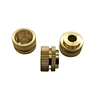Brass Double Knurled Stepped Positioning Insert Nut CNC Machined Thread Reinforcement Component for Plastic Parts