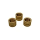 Dual Knurl Brass Embedded Insert Nut CNC Machined Thread Reinforcement for Plastic Nylon Parts
