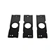 Black Surface Treated Metal Mounting Positioning Plate CNC Stamping Precision Fixture Base Plate for Automation Equipment