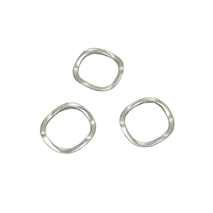 Custom DIN137 65Mn Carbon Steel Silver Plated Plain Finish Wave Spring Washer M10