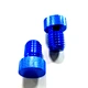 Aluminum Alloy Knurled Thumb Screw Blue Anodized CNC Machined Hand Tightening Bolt for Precision Equipment and Devices