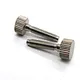 Custom Automatic Turning Parts Stainless Steel Metric DIN Standard Full Thread Knurled Thumb Screw for Industrial Fastening