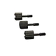 Black Straight Knurled Slotted Thumb Screw Carbon Steel Hand Tightening Bolt with Black Oxide Finish for Equipment Fastening
