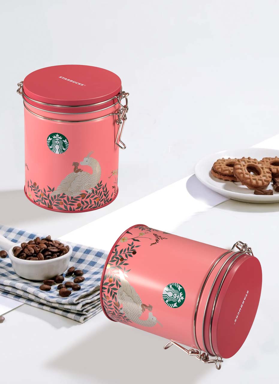 coffee tin box with hinge