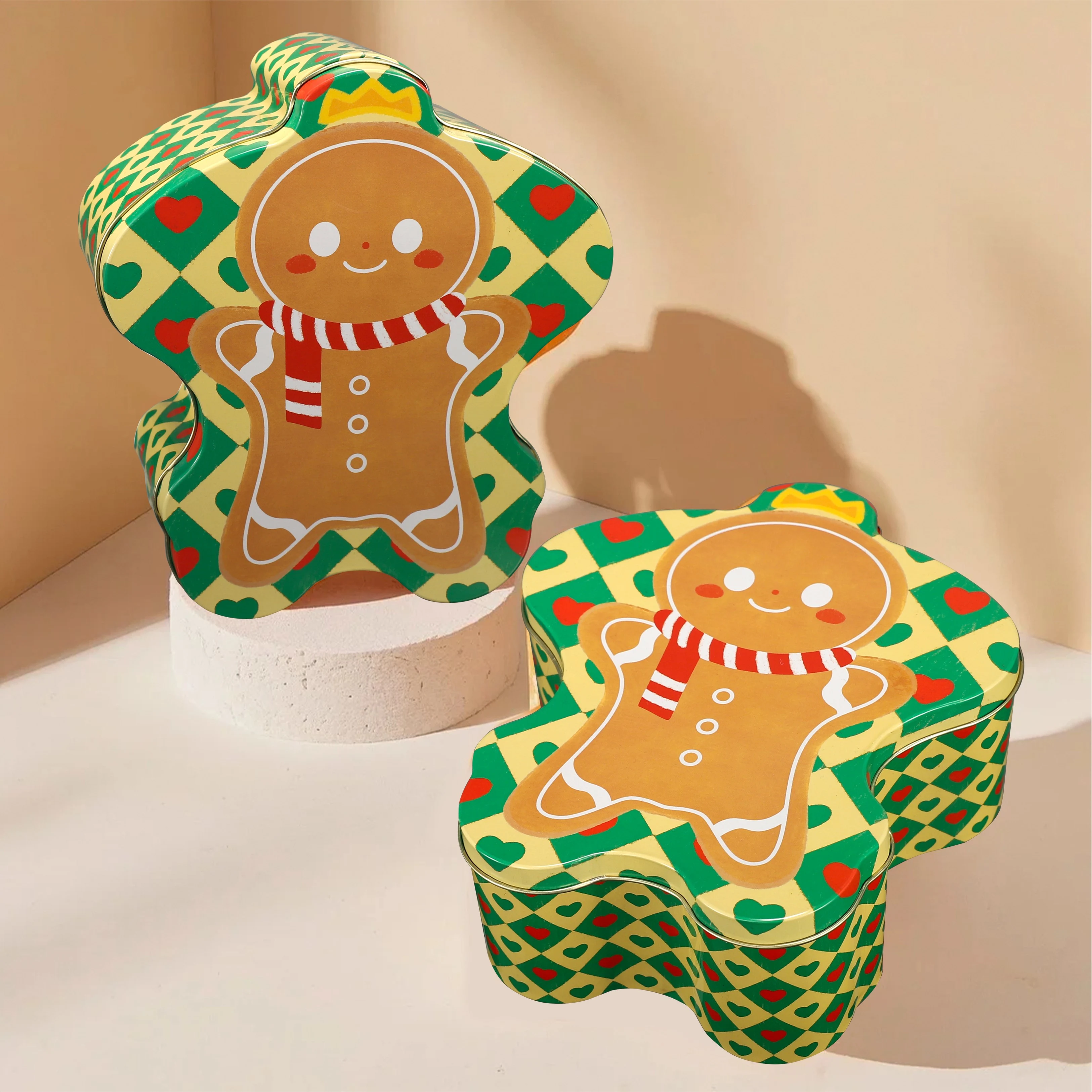 Holiday gift tin box