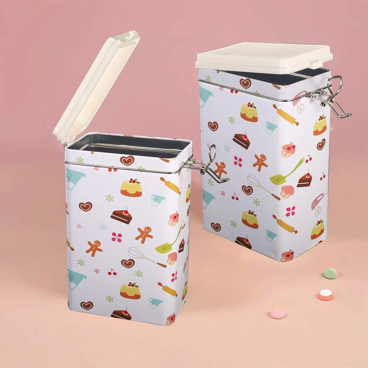 hinged metal tin boxes