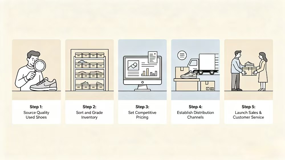 How to Start a Used Shoes Wholesale Business Step by Step