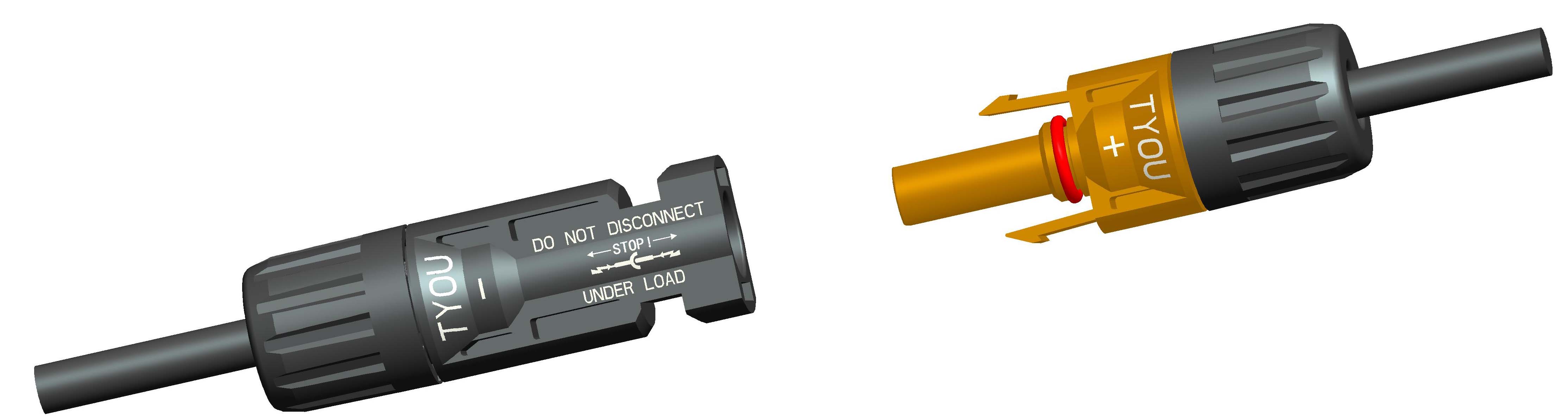 solar cable connectors assembly diagram