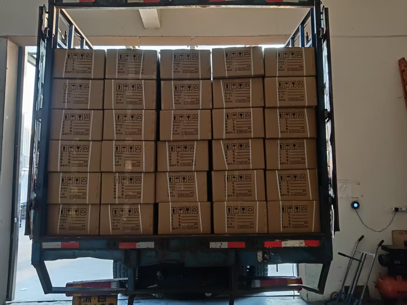 fully loaded Christmas cargo truck on-time shipping guarantee