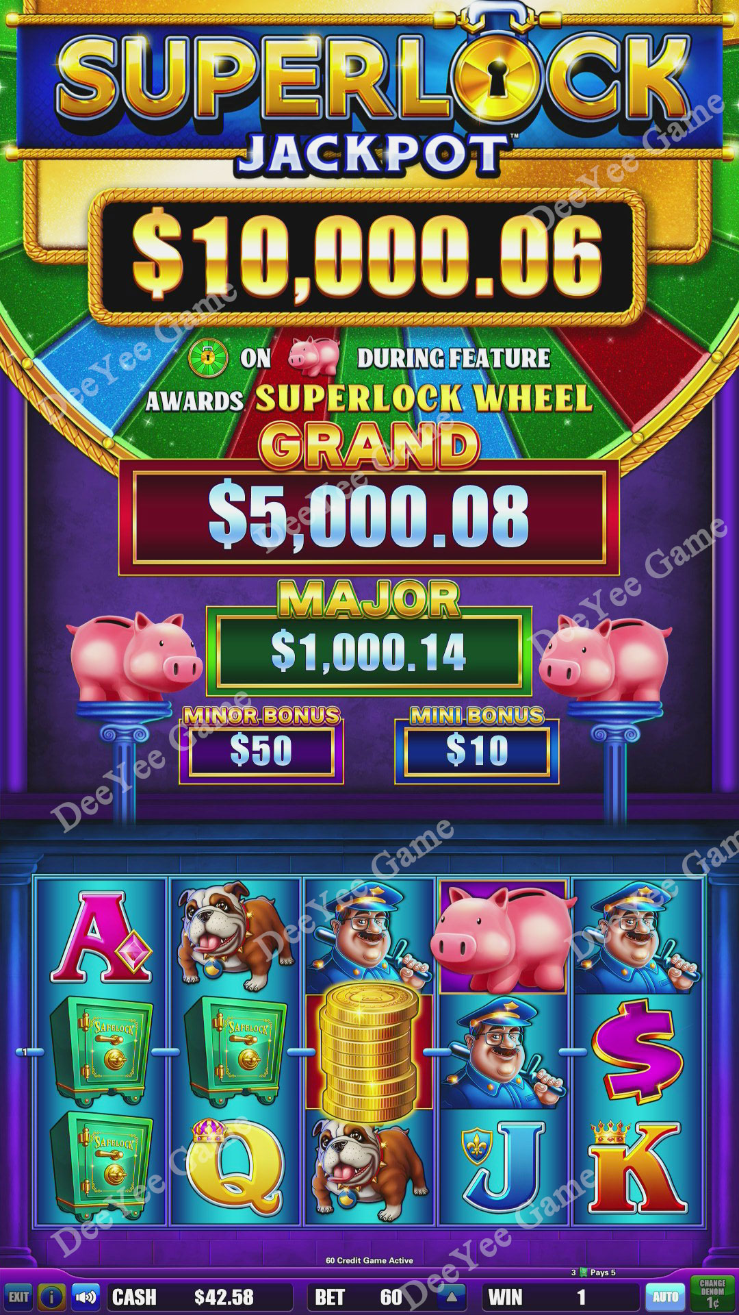 Superlock Jackpot slot machine game