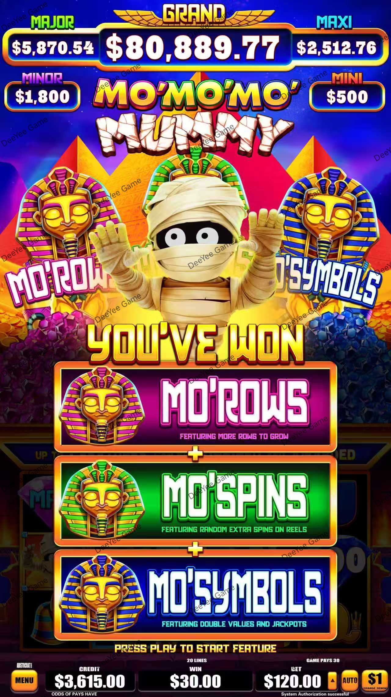 Mo Mo Mo Mummy Slot Game