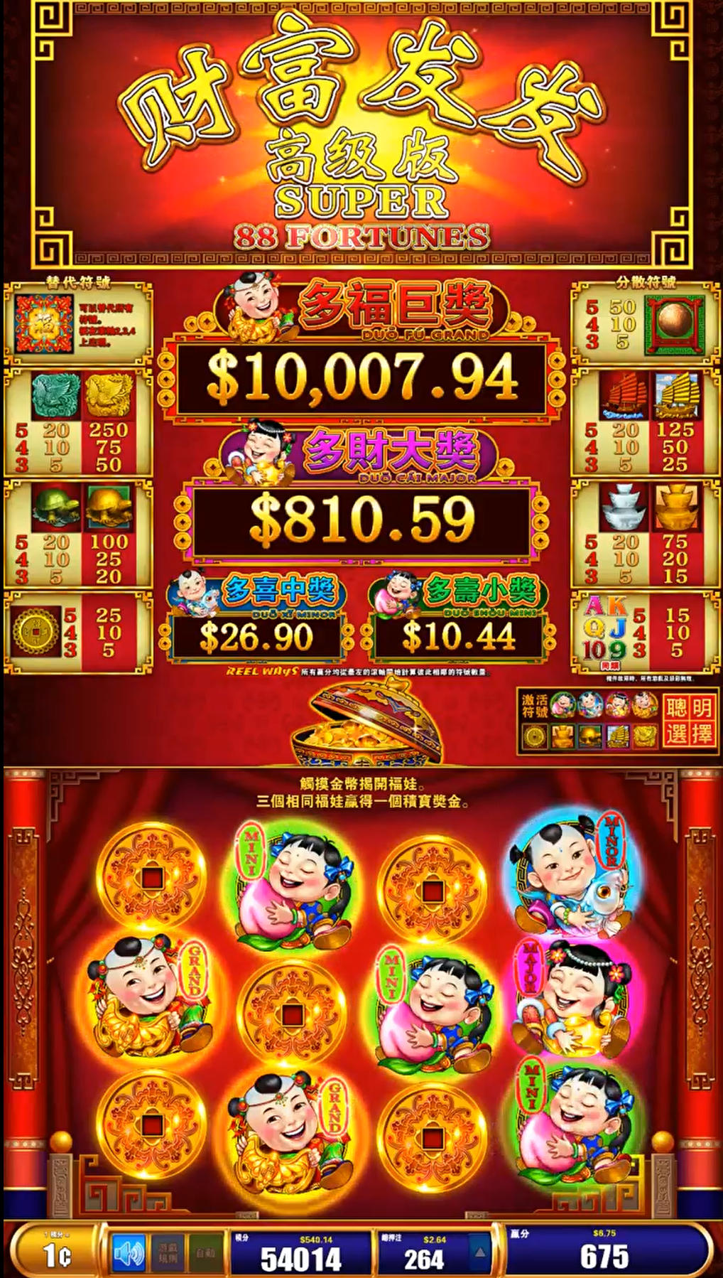 Super 88 Fortunes Game