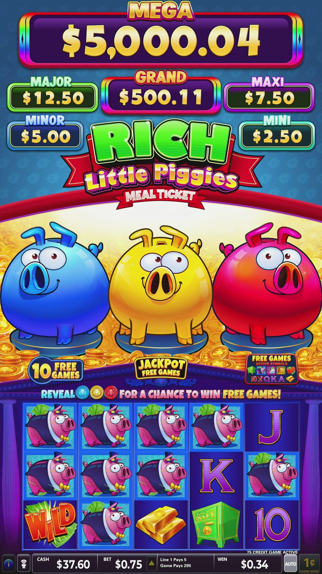 Rich Little Piggies Slot Game