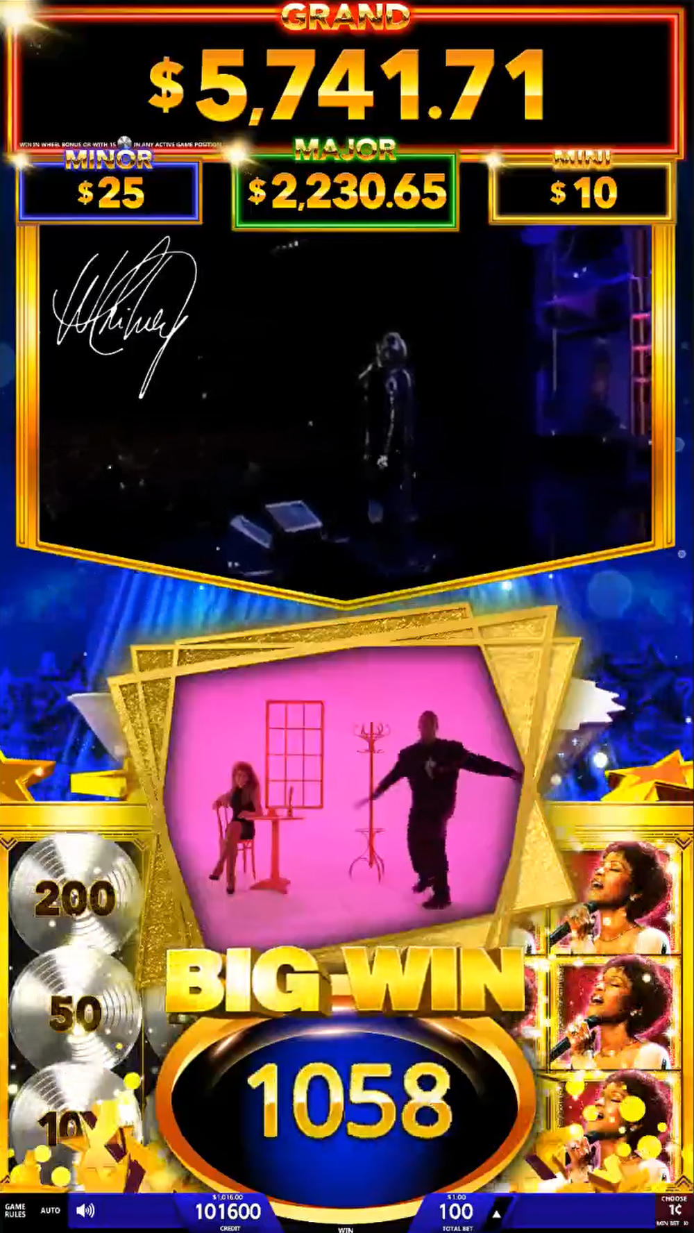 Whitney Houston slot game