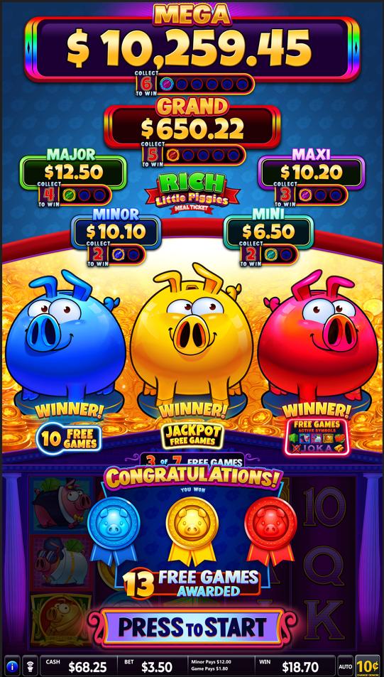 Rich Little Piggies Slot Game